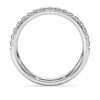 Anillo de eternidad con diamantes cultivados en laboratorio de 0,4 ct en total, forma redonda, oro blanco de 14K Anillo de eternidad con diamantes cultivados en laboratorio de 0,4 ct en total, forma redonda, oro blanco de 14K