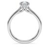 Anillo de eternidad con diamantes cultivados en laboratorio de 1 Ct Tw, forma redonda, oro blanco de 14K