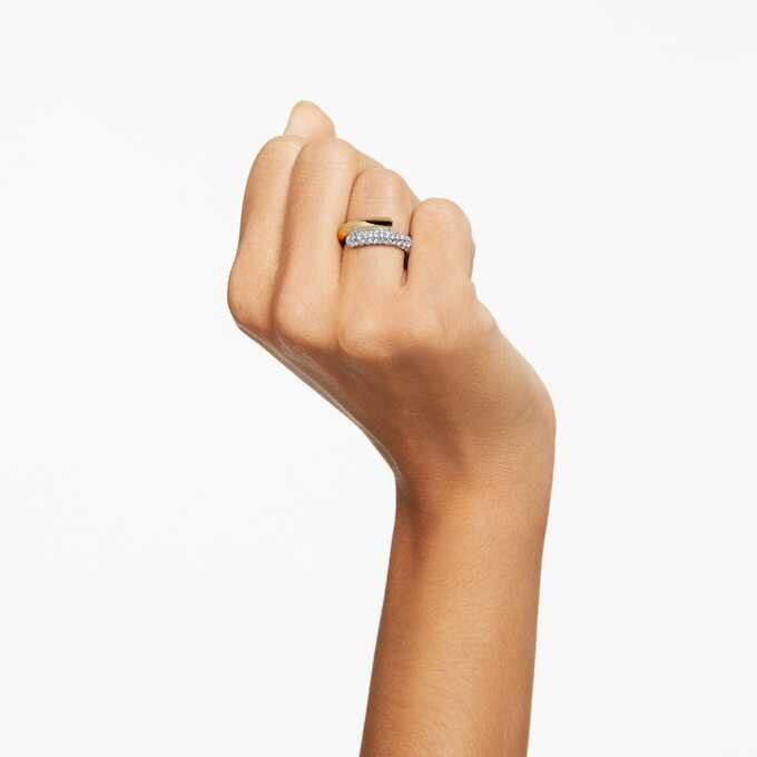 Anillo Dextera blanco, chapado en tono dorado Anillo Dextera blanco, chapado en tono dorado
