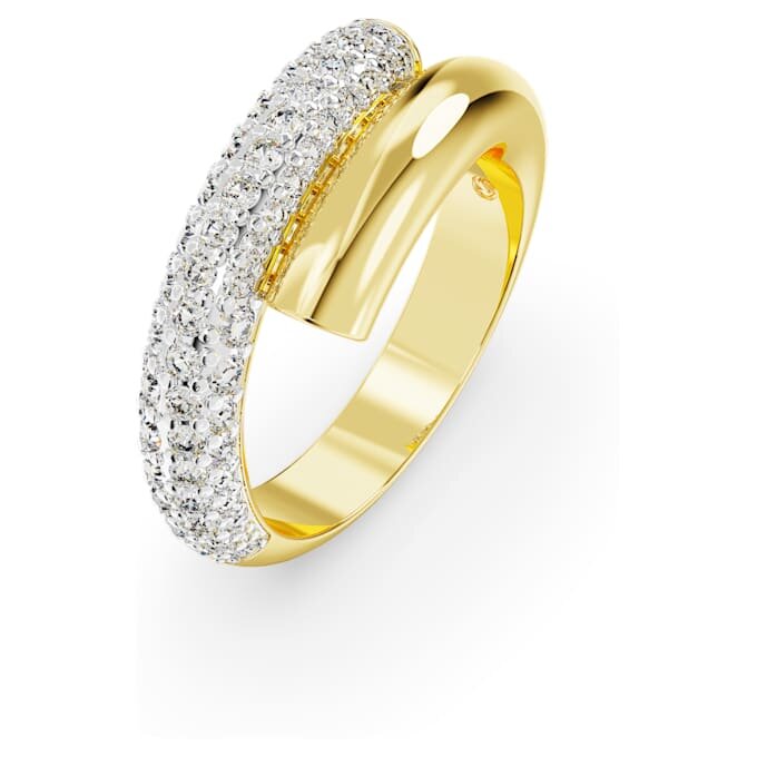 Anillo Dextera blanco, chapado en tono dorado Anillo Dextera blanco, chapado en tono dorado
