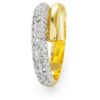 Anillo Dextera blanco, chapado en tono dorado Anillo Dextera blanco, chapado en tono dorado
