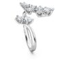 Anillo Galaxy Bypass con diamantes cultivados en laboratorio de 1,25 ct en total, formas mixtas, oro blanco de 14K