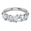 Anillo Galaxy con diamantes cultivados en laboratorio, 1 Ct Tw, formas variadas, oro blanco de 14K Anillo Galaxy con diamantes cultivados en laboratorio, 1 Ct Tw, formas variadas, oro blanco de 14K