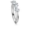 Anillo Galaxy con diamantes cultivados en laboratorio, 1 Ct Tw, formas variadas, oro blanco de 14K Anillo Galaxy con diamantes cultivados en laboratorio, 1 Ct Tw, formas variadas, oro blanco de 14K