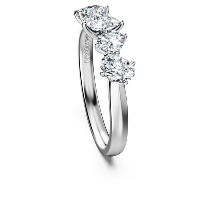 Anillo Galaxy con diamantes cultivados en laboratorio, 1 Ct Tw, formas variadas, oro blanco de 14K Anillo Galaxy con diamantes cultivados en laboratorio, 1 Ct Tw, formas variadas, oro blanco de 14K