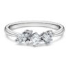 Anillo Galaxy con diamantes cultivados en laboratorio de 0,43 ct en total, formas mixtas, plata esterlina Anillo Galaxy con diamantes cultivados en laboratorio de 0,43 ct en total, formas mixtas, plata esterlina