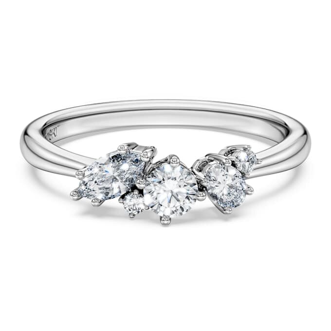 Anillo Galaxy con diamantes cultivados en laboratorio de 0,43 ct en total, formas mixtas, plata esterlina Anillo Galaxy con diamantes cultivados en laboratorio de 0,43 ct en total, formas mixtas, plata esterlina