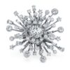 Anillo Galaxy con diamantes cultivados en laboratorio de 9,5 ct en total, formas mixtas, oro blanco de 18K