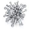 Anillo Galaxy con diamantes cultivados en laboratorio de 9,5 ct en total, formas mixtas, oro blanco de 18K