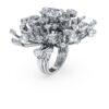 Anillo Galaxy con diamantes cultivados en laboratorio de 9,5 ct en total, formas mixtas, oro blanco de 18K