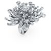 Anillo Galaxy con diamantes cultivados en laboratorio de 9,5 ct en total, formas mixtas, oro blanco de 18K