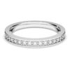 Anillo Matrix blanco, chapado en rodio