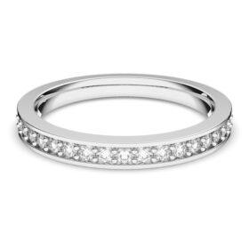 Anillo Matrix blanco, chapado en rodio