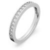 Anillo Matrix blanco, chapado en rodio
