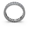 Anillo Matrix con corte baguette, gris, chapado en rutenio Anillo Matrix con corte baguette, gris, chapado en rutenio