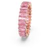 Anillo Matrix con corte baguette, rosa, chapado en tono oro rosa Anillo Matrix con corte baguette, rosa, chapado en tono oro rosa