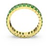 Anillo Matrix con corte baguette, verde, chapado en tono dorado Anillo Matrix con corte baguette, verde, chapado en tono dorado