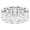 Anillo Matrix Vittore con corte baguette, blanco, chapado en rodio Anillo Matrix Vittore con corte baguette, blanco, chapado en rodio