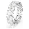 Anillo Matrix Vittore con corte en pera, blanco, acabado en tono plateado Anillo Matrix Vittore con corte en pera, blanco, acabado en tono plateado