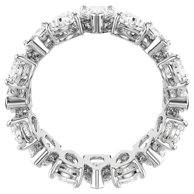 Anillo Matrix Vittore con corte en pera, blanco, acabado en tono plateado Anillo Matrix Vittore con corte en pera, blanco, acabado en tono plateado