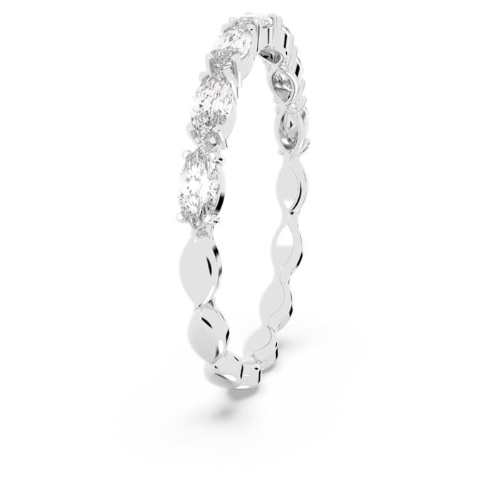 Anillo Matrix Vittore con corte marquesa, blanco, chapado en rodio Anillo Matrix Vittore con corte marquesa, blanco, chapado en rodio