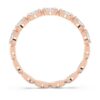 Anillo Matrix Vittore con corte marquesa, blanco, chapado en tono oro rosa Anillo Matrix Vittore con corte marquesa, blanco, chapado en tono oro rosa