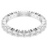 Anillo Matrix Vittore, corte redondo, blanco, acabado plateado Anillo Matrix Vittore, corte redondo, blanco, acabado plateado