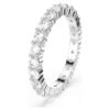 Anillo Matrix Vittore, corte redondo, blanco, acabado plateado Anillo Matrix Vittore, corte redondo, blanco, acabado plateado