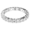 Anillo Matrix Vittore, corte redondo, blanco, acabado plateado Anillo Matrix Vittore, corte redondo, blanco, acabado plateado