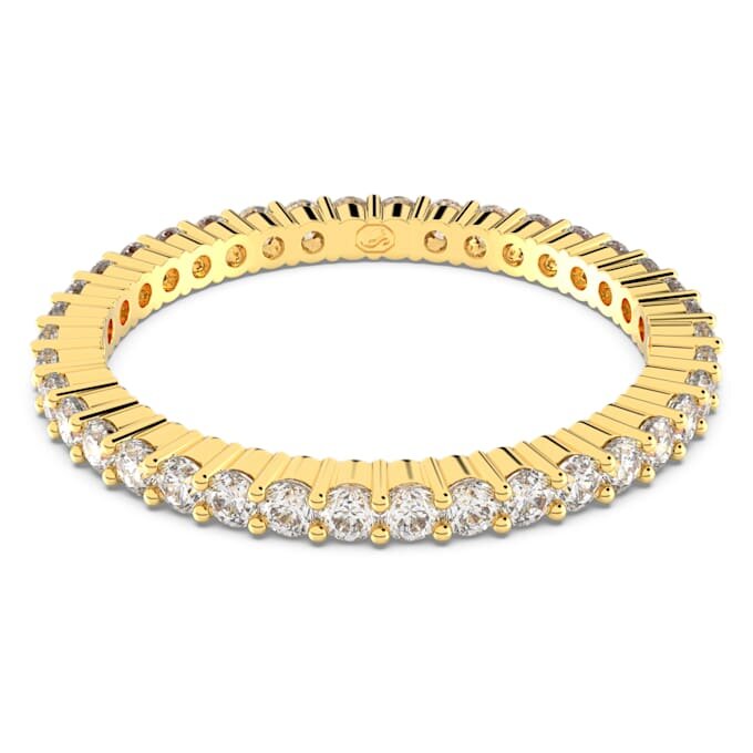 Anillo Matrix Vittore de corte redondo, blanco, acabado dorado Anillo Matrix Vittore de corte redondo, blanco, acabado dorado
