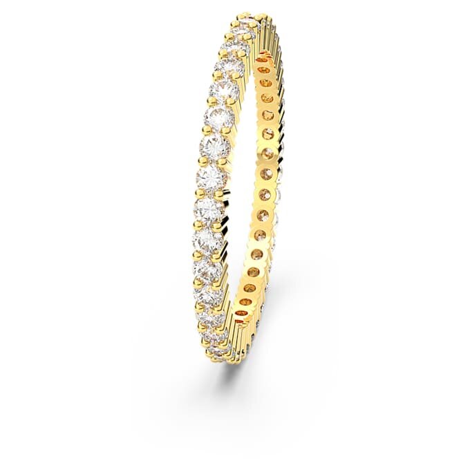 Anillo Matrix Vittore de corte redondo, blanco, acabado dorado Anillo Matrix Vittore de corte redondo, blanco, acabado dorado