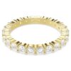 Anillo Matrix Vittore de corte redondo, blanco, chapado en tono dorado Anillo Matrix Vittore de corte redondo, blanco, chapado en tono dorado