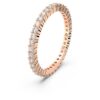 Anillo Matrix Vittore de corte redondo, blanco, chapado en tono oro rosa Anillo Matrix Vittore de corte redondo, blanco, chapado en tono oro rosa