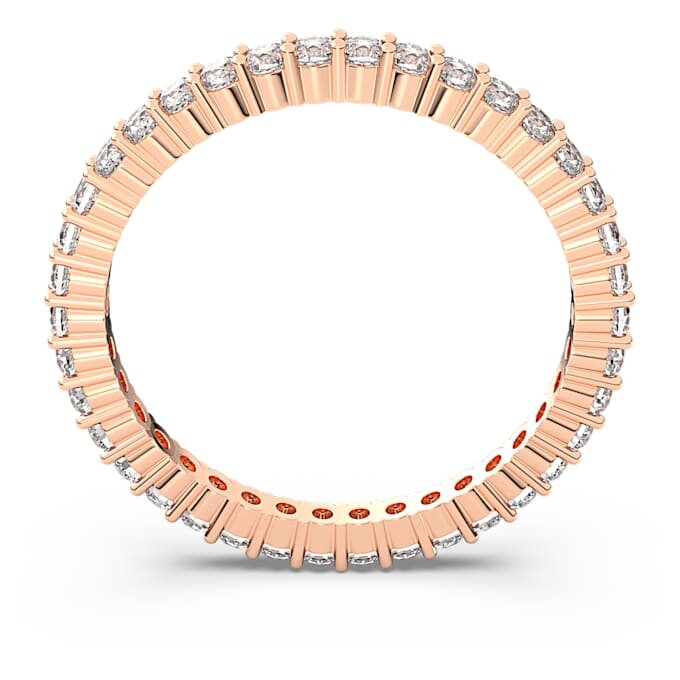 Anillo Matrix Vittore de corte redondo, blanco, chapado en tono oro rosa Anillo Matrix Vittore de corte redondo, blanco, chapado en tono oro rosa