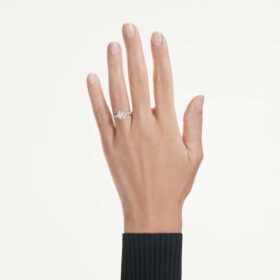 Anillo solitario Eternity con diamantes cultivados en laboratorio, 2,25 Ct en total, forma redonda, oro blanco de 14K Anillo solitario Eternity con diamantes cultivados en laboratorio, 2,25 Ct en total, forma redonda, oro blanco de 14K