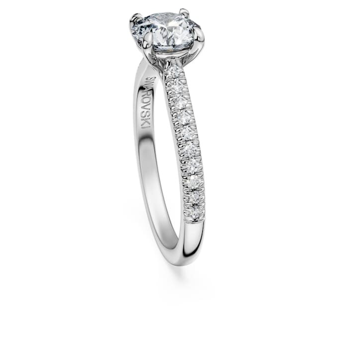 Anillo solitario Eternity con diamantes cultivados en laboratorio de 1,2 Ct en total, forma redonda, oro blanco de 14K Anillo solitario Eternity con diamantes cultivados en laboratorio de 1,2 Ct en total, forma redonda, oro blanco de 14K