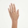 Anillo solitario Eternity con diamantes cultivados en laboratorio de 1 Ct Tw, forma de pera, oro blanco de 14K