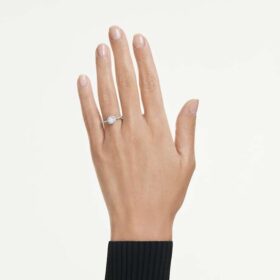 Anillo solitario Eternity Halo con diamantes cultivados en laboratorio de 0,45 ct en total, forma redonda, plata esterlina Anillo solitario Eternity Halo con diamantes cultivados en laboratorio de 0,45 ct en total, forma redonda, plata esterlina