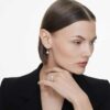 Anillo solitario Eternity Halo con diamantes cultivados en laboratorio de 0,8 ct en total, forma redonda, oro blanco de 14K