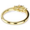 Anillo Stilla Attract de corte redondo, blanco, chapado en tono dorado Anillo Stilla Attract de corte redondo, blanco, chapado en tono dorado