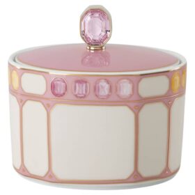 Azucarero Idyllia de porcelana, rosa