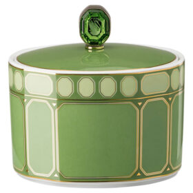Azucarero Signum de porcelana, verde