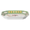 Bandeja Idyllia de porcelana, motivo de cristales, papamoscas, grande, multicolor