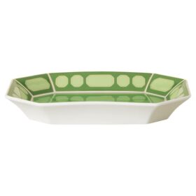 Bandeja Signum de porcelana, grande, verde