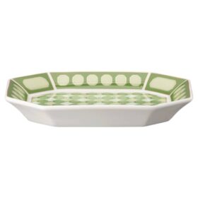 Bandeja Signum de porcelana, pequeña, verde