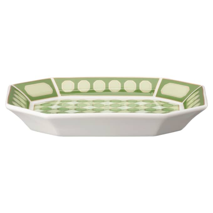 Bandeja Signum de porcelana, pequeña, verde Bandeja Signum de porcelana, pequeña, verde