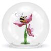 Bola de cristal Idyllia con abeja y flores Bola de cristal Idyllia con abeja y flores