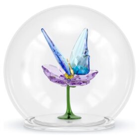 Bola de vidrio Idyllia con mariposa y flor