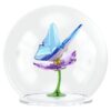 Bola de vidrio Idyllia con mariposa y flor Bola de vidrio Idyllia con mariposa y flor
