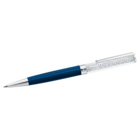 Bolígrafo Crystalline azul, lacado en azul, cromado